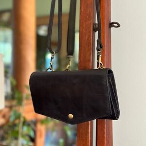 Ethically-made leather crossbody
